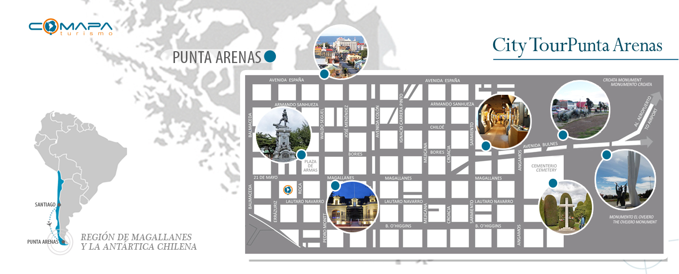 city tour punta arenas mapa